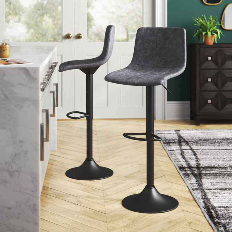 Mercury Row® Altheimer Swivel Adjustable Height Bar Stool & Reviews
